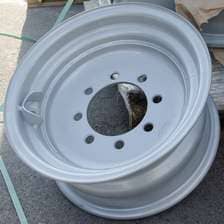 Колесный диск Китай Грузовой автомобиль 8х16/8х190 D145 ET0 серебристый без вент.